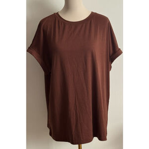Women's Automet Brown Short Sleeve Tee XL